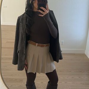 Dynamite Plaid Wool Blazer